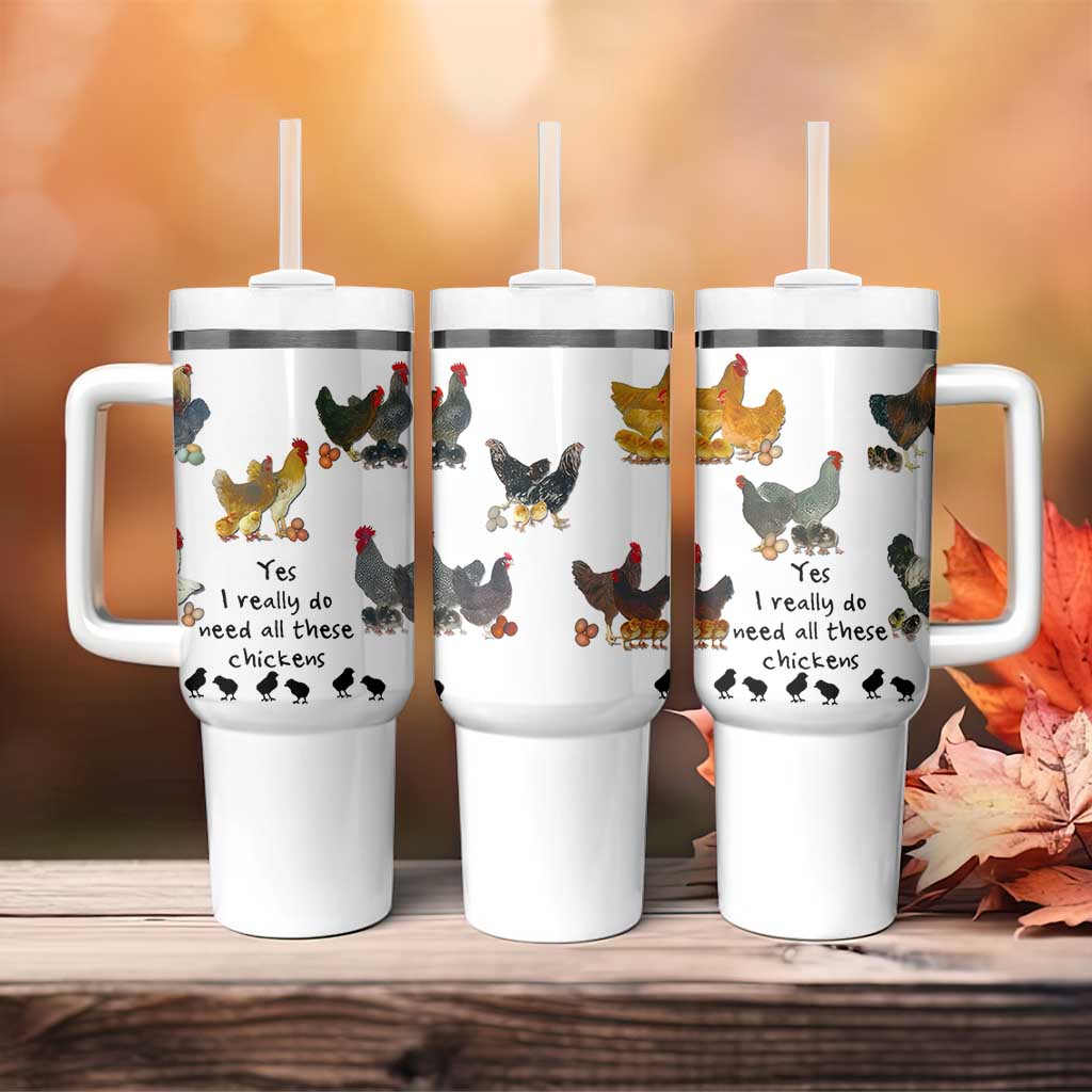 Funny Chicken Gifts Tumbler With Handle Cute Mothers Day Farmhouse Chicken Lovers