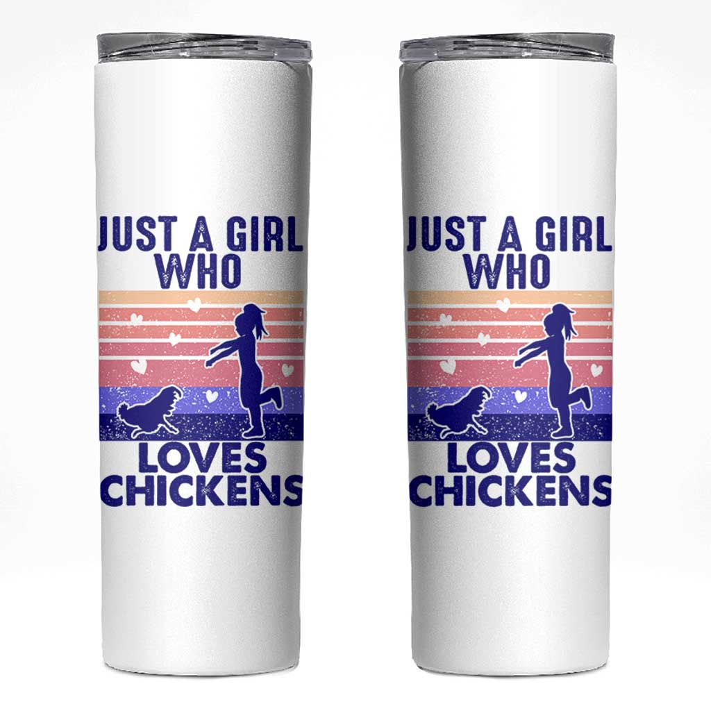 Chicken Gifts Skinny Tumbler Just A Girl Who Loves Chickens Women Girls