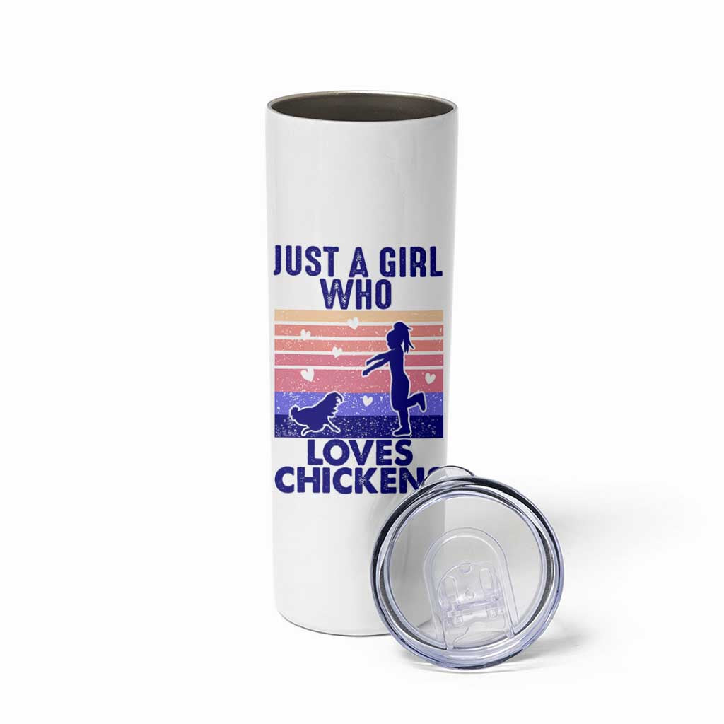 Chicken Gifts Skinny Tumbler Just A Girl Who Loves Chickens Women Girls