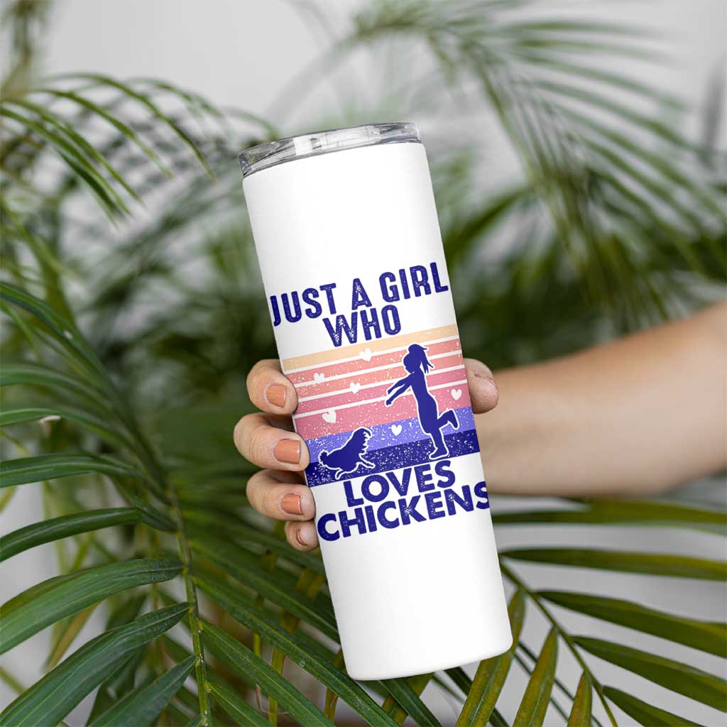 Chicken Gifts Skinny Tumbler Just A Girl Who Loves Chickens Women Girls