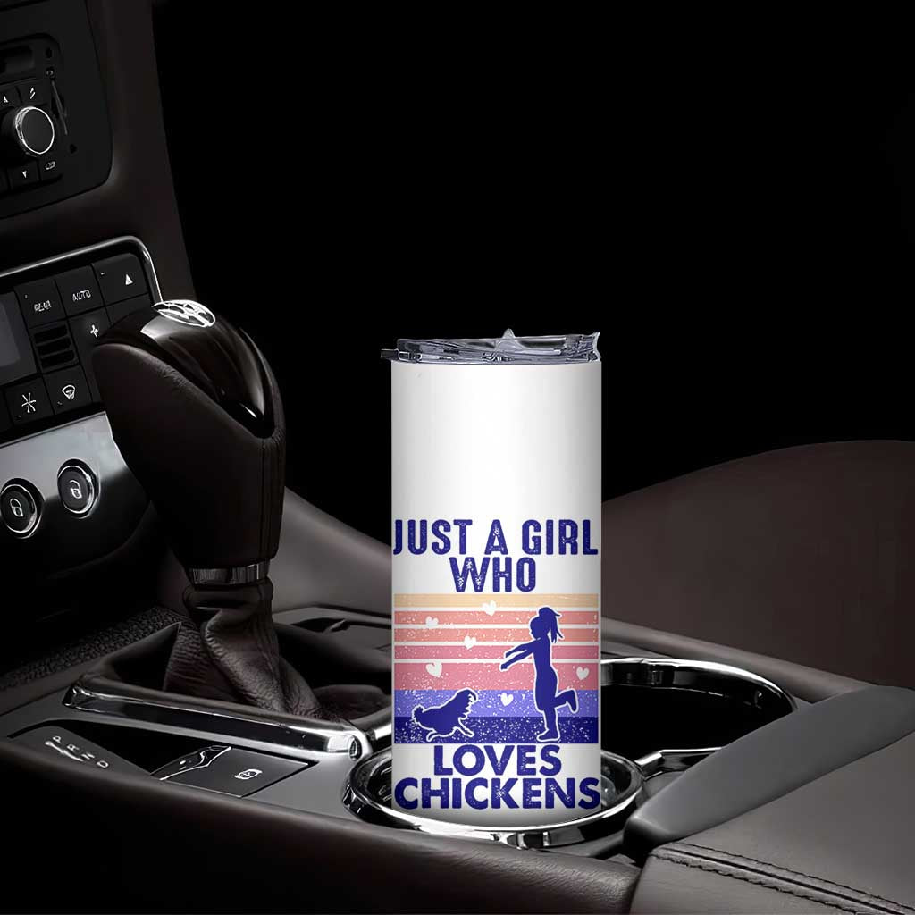Chicken Gifts Skinny Tumbler Just A Girl Who Loves Chickens Women Girls
