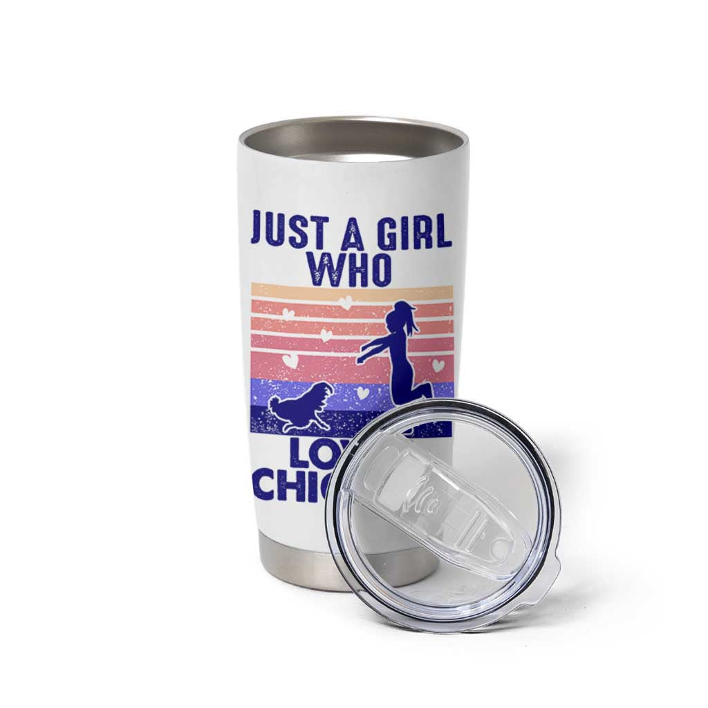 Chicken Gifts Tumbler Cup Just A Girl Who Loves Chickens Women Girls