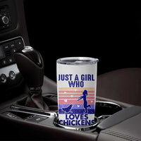 Chicken Gifts Tumbler Cup Just A Girl Who Loves Chickens Women Girls