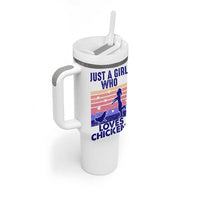Chicken Gifts Tumbler With Handle Just A Girl Who Loves Chickens Women Girls
