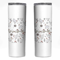 Chickens Lover Skinny Tumbler Farmhouse Chickens Lady Mom Gift