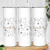 Chickens Lover Skinny Tumbler Farmhouse Chickens Lady Mom Gift