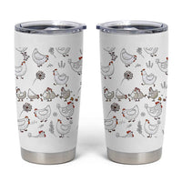 Chickens Lover Tumbler Cup Farmhouse Chickens Lady Mom Gift