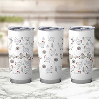 Chickens Lover Tumbler Cup Farmhouse Chickens Lady Mom Gift