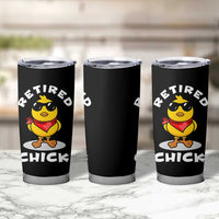 Funny Retirement Gifts Tumbler Cup Retired Chick Teacher Coworker Farewell 2026