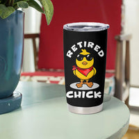 Funny Retirement Gifts Tumbler Cup Retired Chick Teacher Coworker Farewell 2026