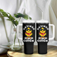 Funny Retirement Gifts Tumbler With Handle Retired Chick Teacher Coworker Farewell 2026