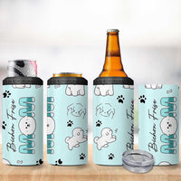Bichon Frise Dog Mom 4 in 1 Can Cooler Tumbler Mothers Day Gift For Dog Lovers Owners Women
