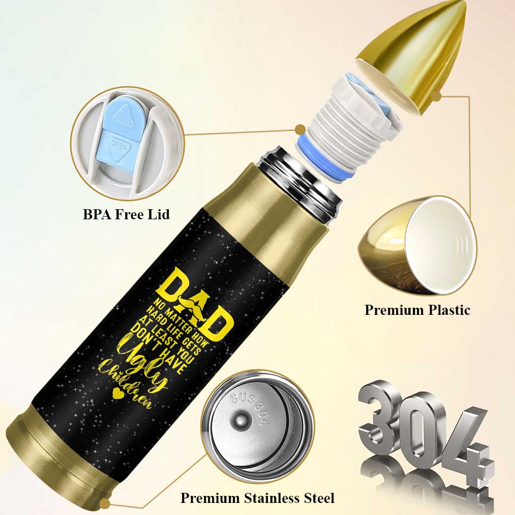 Fathers Day Dad Bullet Tumbler from Daughter Son Wife for Papa Stepdad Galaxy