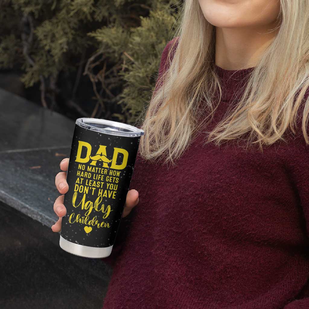 Fathers Day Dad Tumbler Cup from Daughter Son Wife for Papa Stepdad Galaxy