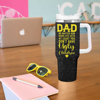 Fathers Day Dad Tumbler With Handle from Daughter Son Wife for Papa Stepdad Galaxy