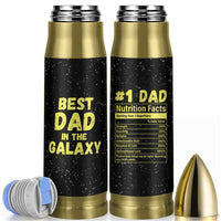 Funny Father's Day Gift For Dad Bullet Tumbler Best Dad In The Galaxy