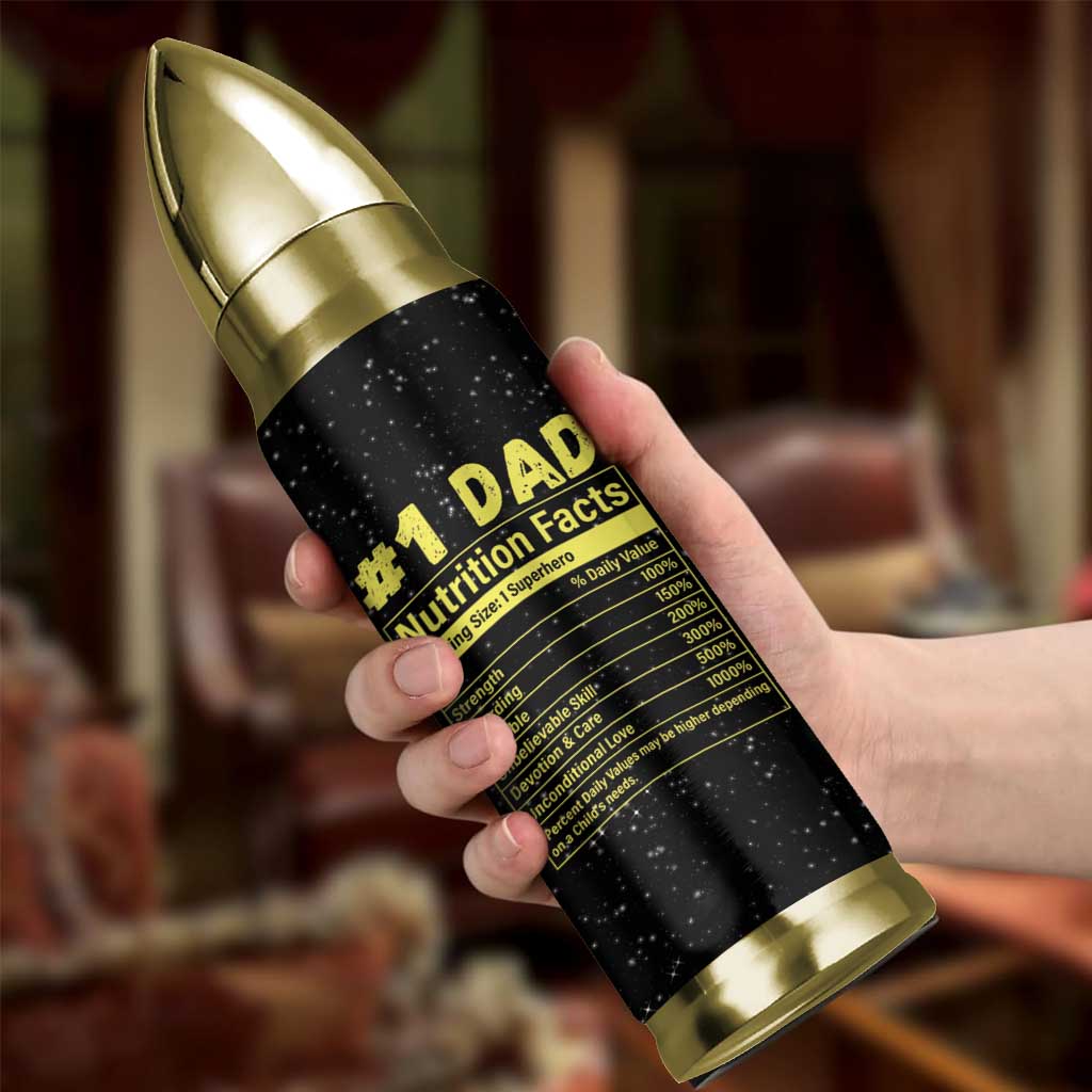 Funny Father's Day Gift For Dad Bullet Tumbler Best Dad In The Galaxy