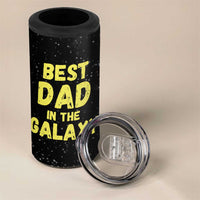Funny Father's Day Gift For Dad 4 in 1 Can Cooler Tumbler Best Dad In The Galaxy