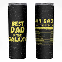 Funny Father's Day Gift For Dad Skinny Tumbler Best Dad In The Galaxy