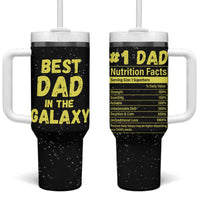 Funny Father's Day Gift For Dad Tumbler With Handle Best Dad In The Galaxy
