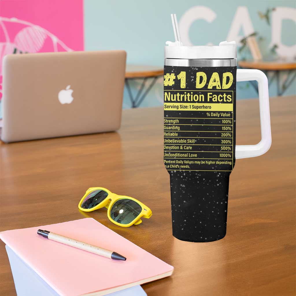 Funny Father's Day Gift For Dad Tumbler With Handle Best Dad In The Galaxy