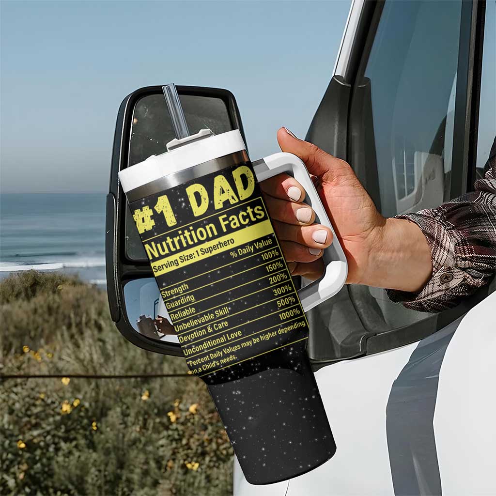 Funny Father's Day Gift For Dad Tumbler With Handle Best Dad In The Galaxy