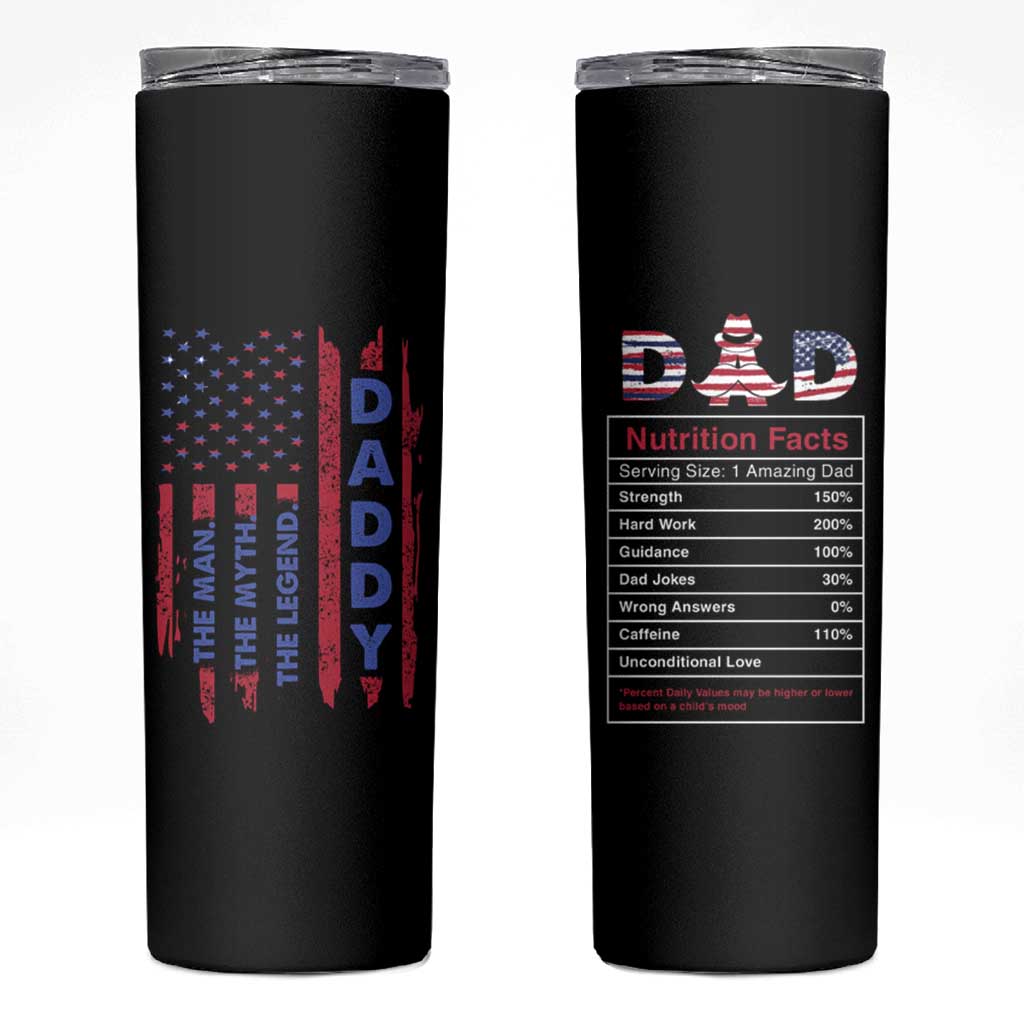 Christmas Gifts for Dad Skinny Tumbler Daddy The Man The Myth The Legend - Wonder Print Shop