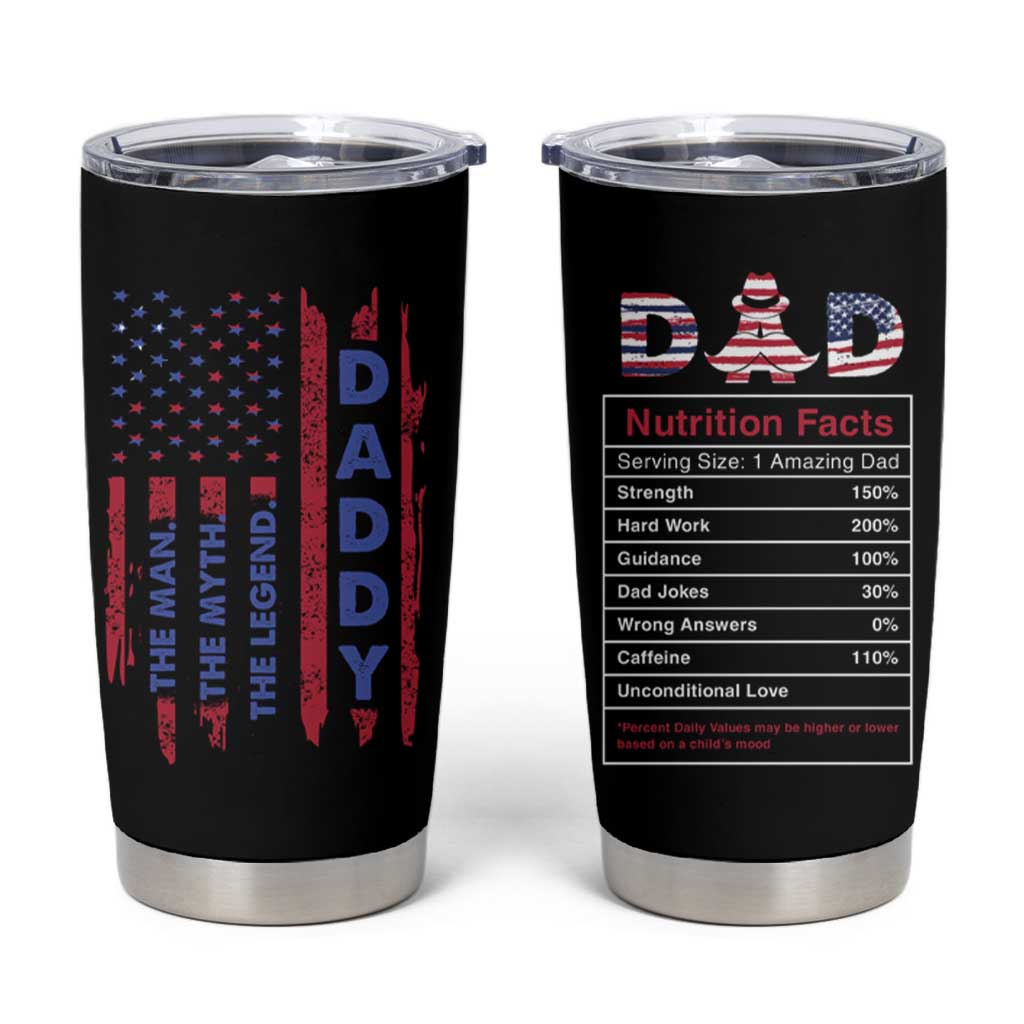 Christmas Gifts for Dad Tumbler Cup Daddy The Man The Myth The Legend - Wonder Print Shop