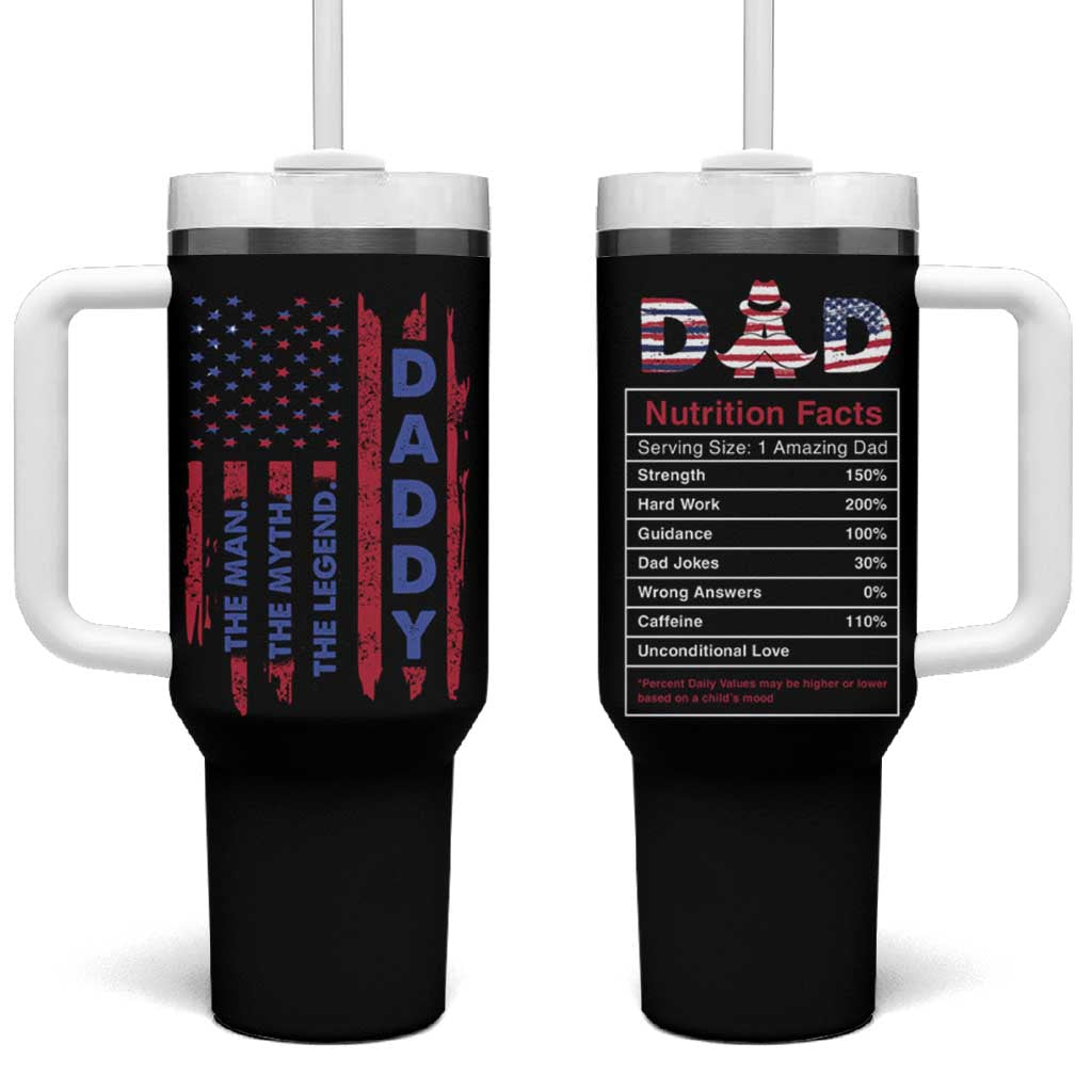 Christmas Gifts for Dad Tumbler With Handle Daddy The Man The Myth The Legend - Wonder Print Shop