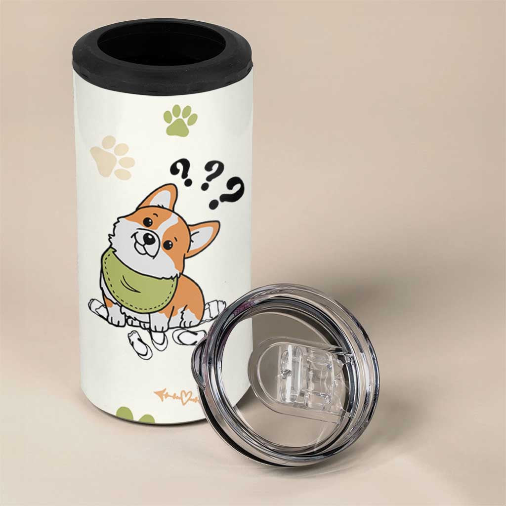 Dog Mom Gifts 4 in 1 Can Cooler Tumbler Best Fcking Dog Mom Ever Corgi Gag Gifts For New Puppy Fur Baby Owners