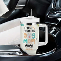 Dog Mom Gifts Tumbler With Handle Best Fcking Dog Mom Ever Corgi Gag Gifts For New Puppy Fur Baby Owners