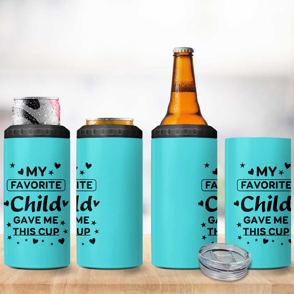 Gifts For Mom 4 in 1 Can Cooler Tumbler My Favorite Child Gave Me This Mother's Day Gift - Wonder Print Shop