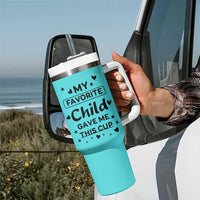 Gifts For Mom Tumbler With Handle My Favorite Child Gave Me This Mother's Day Gift - Wonder Print Shop
