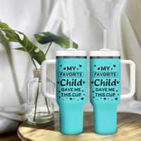 Gifts For Mom Tumbler With Handle My Favorite Child Gave Me This Mother's Day Gift - Wonder Print Shop