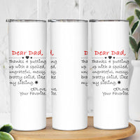 Funny Dad Gifts from Daughter Son Skinny Tumbler Gift From Favorite Child