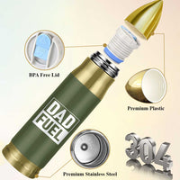 Dad Fuel Bullet Tumbler Fathers Day Gift For Dad From Daughter Son