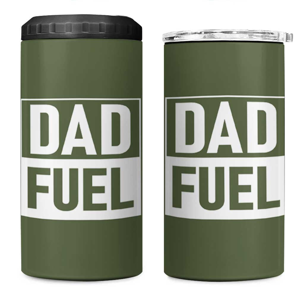 Dad Fuel 4 in 1 Can Cooler Tumbler Fathers Day Gift For Dad From Daughter Son