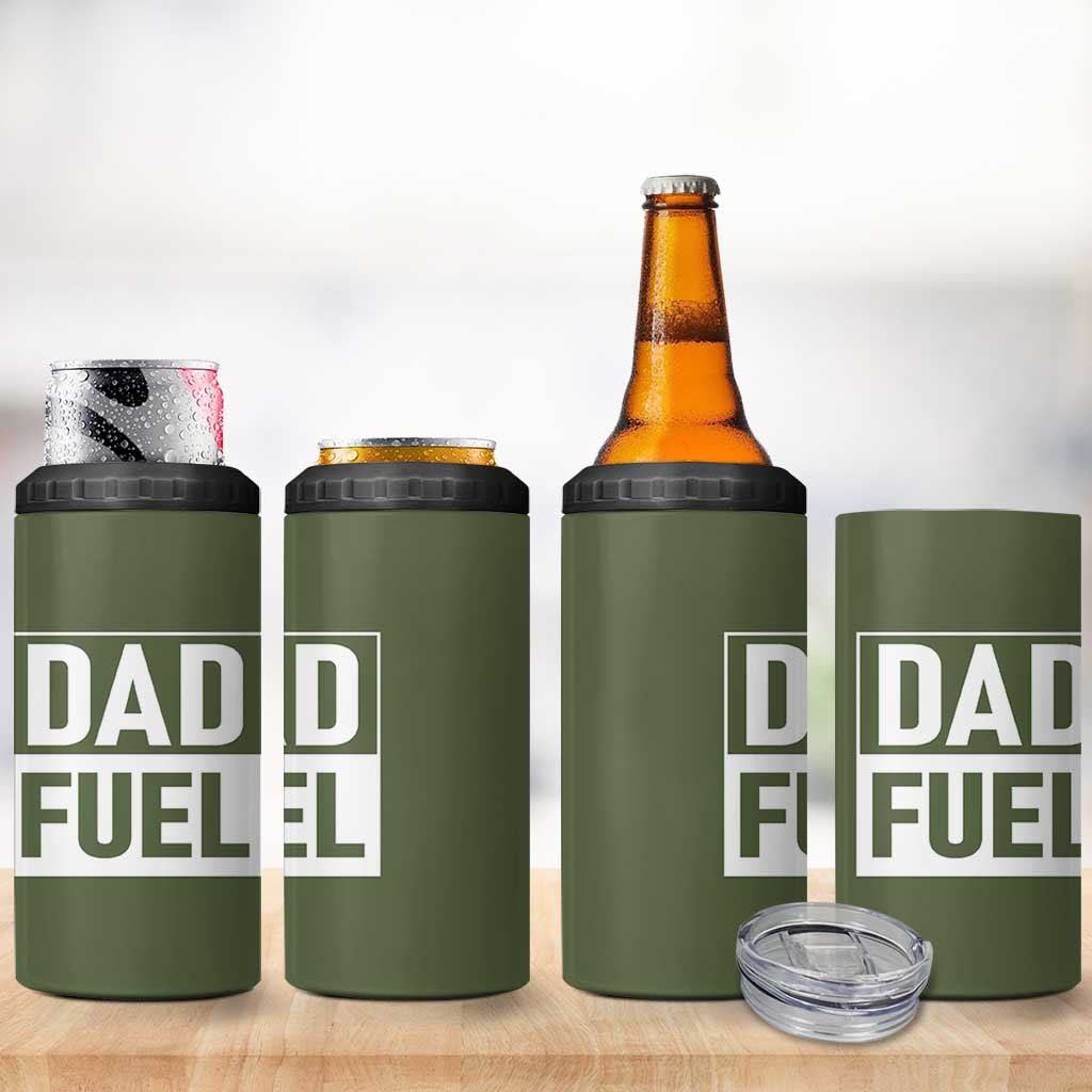 Dad Fuel 4 in 1 Can Cooler Tumbler Fathers Day Gift For Dad From Daughter Son