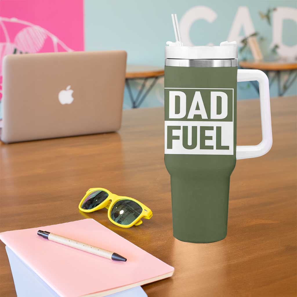 Dad Fuel Tumbler With Handle Fathers Day Gift For Dad From Daughter Son