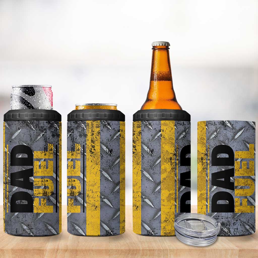 Dad Fuel 4 in 1 Can Cooler Tumbler Mechanic Fathers Day Gift For Dad From Daughter Son