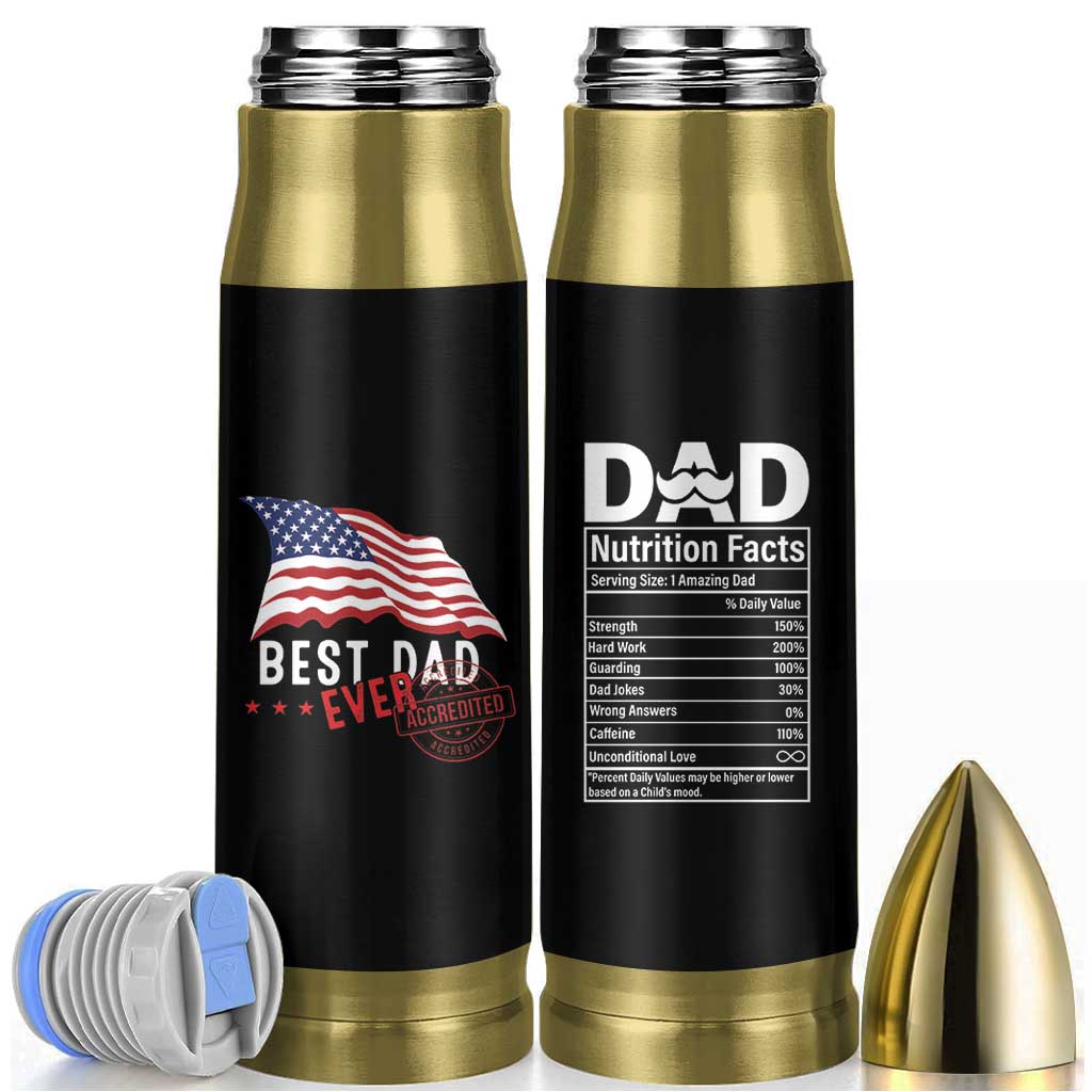 Dad Bullet Tumbler Best Dad Ever Gifts For Fathers Day American Flag