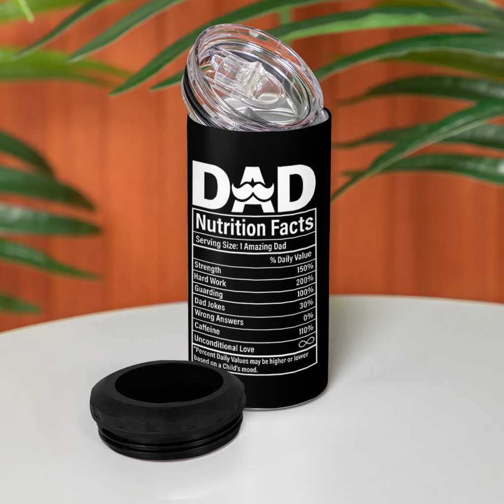 Dad 4 in 1 Can Cooler Tumbler Best Dad Ever Gifts For Fathers Day American Flag