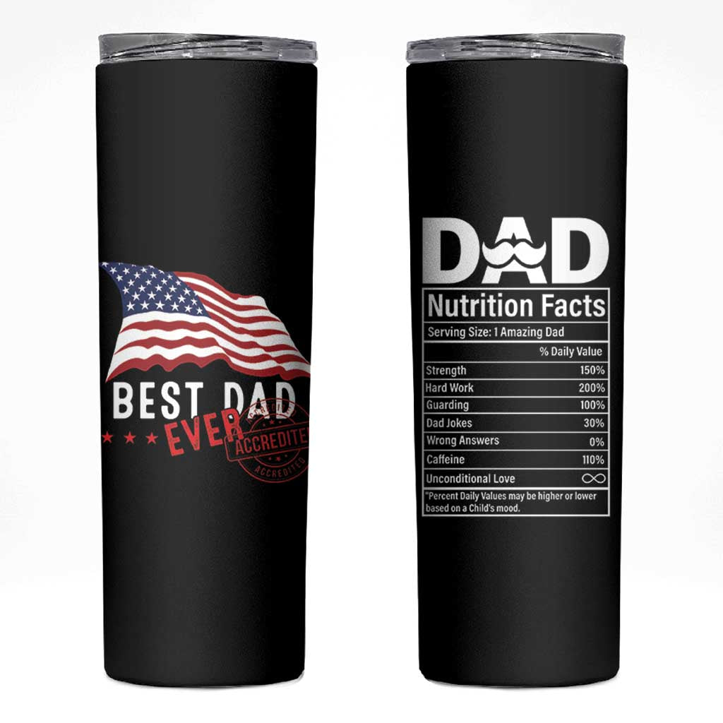 Dad Skinny Tumbler Best Dad Ever Gifts For Fathers Day American Flag
