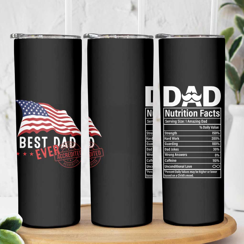 Dad Skinny Tumbler Best Dad Ever Gifts For Fathers Day American Flag