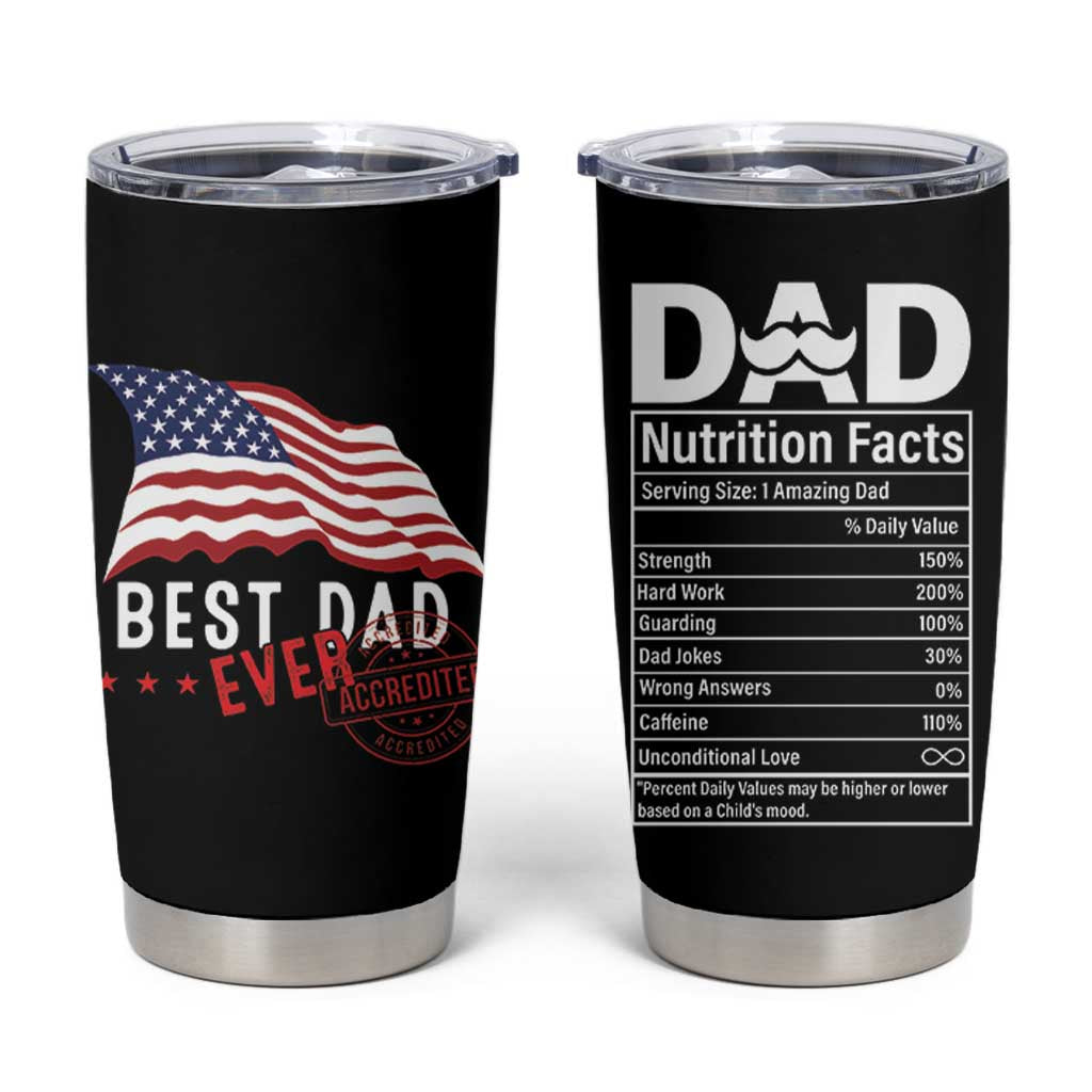 Dad Tumbler Cup Best Dad Ever Gifts For Fathers Day American Flag