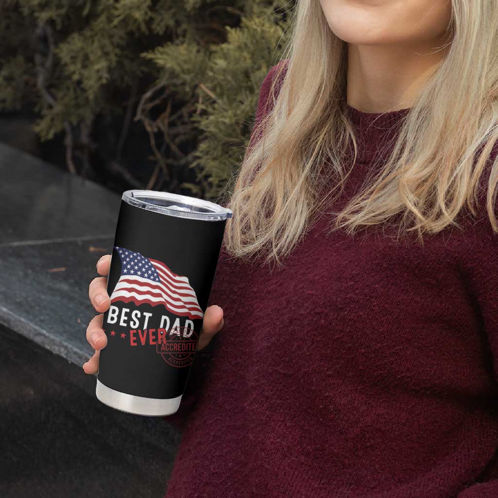 Dad Tumbler Cup Best Dad Ever Gifts For Fathers Day American Flag