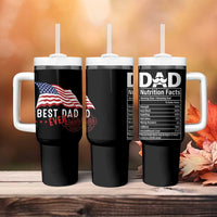 Dad Tumbler With Handle Best Dad Ever Gifts For Fathers Day American Flag
