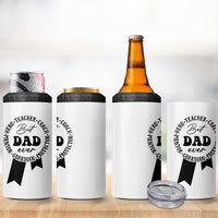 Best Dad 4 in 1 Can Cooler Tumbler Gifts for Dad from Daughter Son Kids Present for Fathers Day