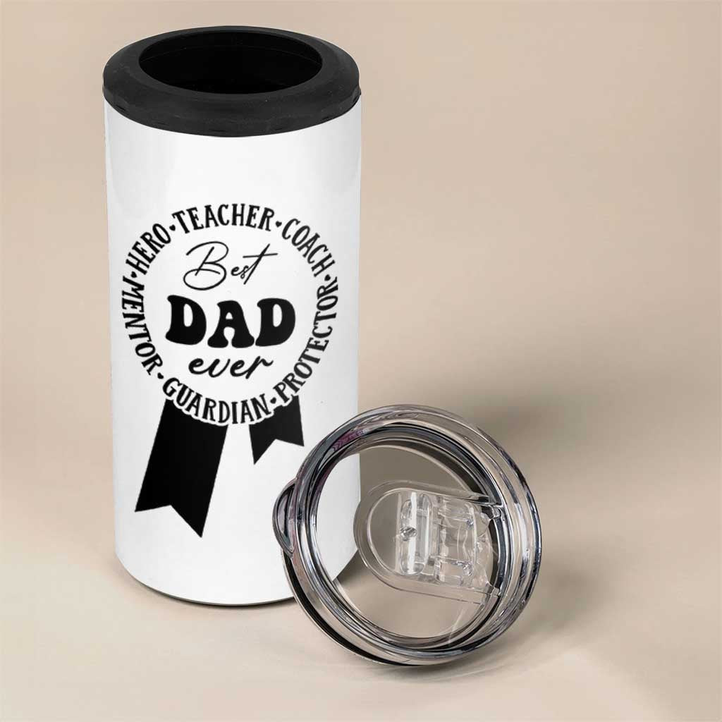 Best Dad 4 in 1 Can Cooler Tumbler Gifts for Dad from Daughter Son Kids Present for Fathers Day