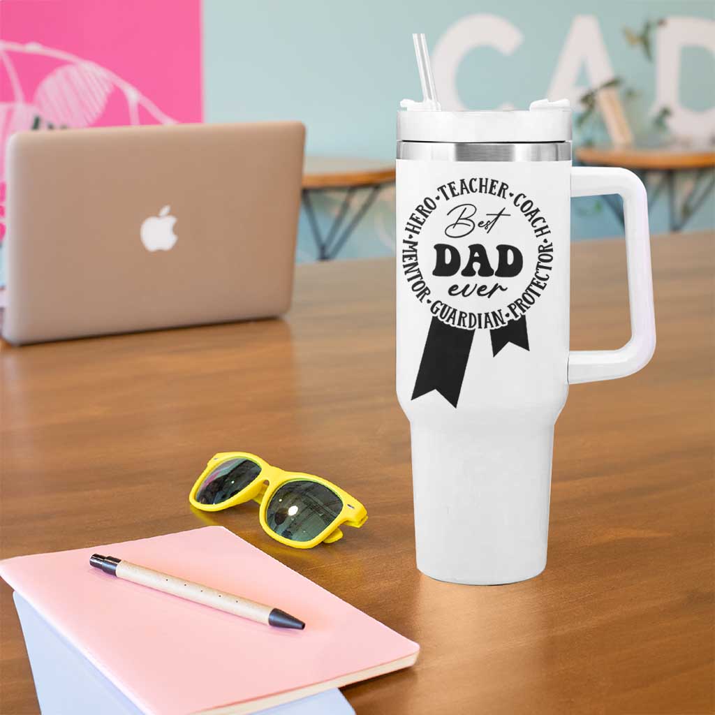 Best Dad Tumbler With Handle Gifts for Dad from Daughter Son Kids Present for Fathers Day